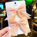 ¡Novedad de 2022! Accesorios para el cabello con lazo para niñas pequeñas, Clips rojos de red para niñas de verano, horquillas para bebés, pinzas para el cabello para niños, regalos