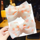 ¡Novedad de 2022! Accesorios para el cabello con lazo para niñas pequeñas, Clips rojos de red para niñas de verano, horquillas para bebés, pinzas para el cabello para niños, regalos