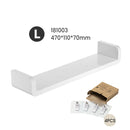 Estante de almacenamiento para baño montado en la pared, organizador de maquillaje blanco, gran capacidad para cocina, accesorios de baño para el hogar