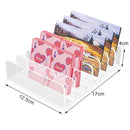 Makeup Blush Organizer Storage for Cosmetics Desktop Makeup Organizer 7-compartment Plastic Eye Shadow Storage Box Organizer