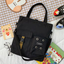 Women Backapck New Cute Bear Cartoon Canvas Bag Female Fashion Cool Girl Student School Class Shoulder Crossbody Messenger Bag