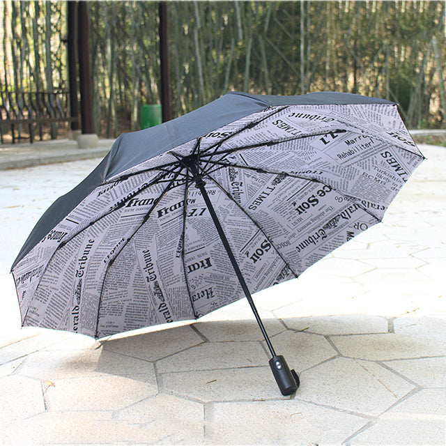 Double Layer Windproof Women&#39;s Automatic Umbrella Female Male Ten Bone Three Folding  Men&#39;s Umbrella Large Rain Business Parasol