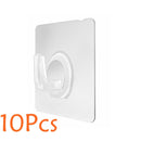 20 Pcs Wall Storage Hook Punch-free Power Plug Socket Holder Kitchen Stealth Hook Wall Adhesive Hanger Bathroom