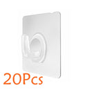 20 Pcs Wall Storage Hook Punch-free Power Plug Socket Holder Kitchen Stealth Hook Wall Adhesive Hanger Bathroom
