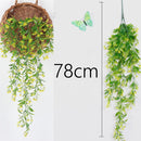 50-105CM Artificial Hanging Flower Plant Fake Vine Willow Rattan Flower Artificial Hanging Plant For Home Garden Wall Decoration
