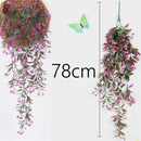 50-105CM Artificial Hanging Flower Plant Fake Vine Willow Rattan Flower Artificial Hanging Plant For Home Garden Wall Decoration