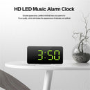 Mirror Table Clock Multifunctional Digital Alarm Snooze Display Time Night LED Light Desk Desktop Home Decor Gifts for Children