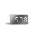 Mirror Table Clock Multifunctional Digital Alarm Snooze Display Time Night LED Light Desk Desktop Home Decor Gifts for Children