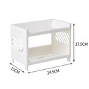 Multifunctional Shelves Double-layer Storage Shelf Desktop Storage Rack Plastic Desk Shelves Cosmetic Sundries Organizer Storage