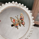 Bangs Clip Will Move Simulation Butterfly Hairpin for Women Girl Headdress Rhinestone Duckbill Clip Hold Hair Accessories