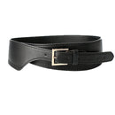 Luxury ladies wide belt elastic vintage buckle leather wide fashion wild pin buckle women&
