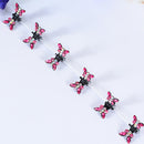 ncmama 12pcs/set Mini Rhinestone No-Slip Grips Hair Clips for Women Girls Glitter Teeth Metal Clamps Flower Hair Accessories