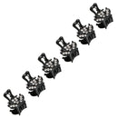 ncmama 12pcs/set Mini Rhinestone No-Slip Grips Hair Clips for Women Girls Glitter Teeth Metal Clamps Flower Hair Accessories