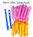 10/20PCS 30/45CM Magic Hair Rollers Curlers Kit Snail Shape Not Waveform Spiral Round Curls No Heat Curler for Extra Long Hair