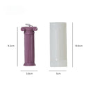 European style Retro Roman Column Candle Silicone Mold Handmade DIY Baking Molds Plaster Soap Mould Christmas Gifts Decoration