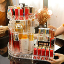 Make-up-Organizer-Box 360-Grad-Drehung Kosmetik-Organizer Transparenter Mode-Spin-Multifunktions-abnehmbarer Schminktisch