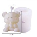 1pc 3D Owl Candle Mold Silicone Mold for Candle Making DIY Handmade Resin Molds for Plaster Wax Mould Soap Making Cake Kit