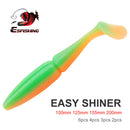 ESFISHING 100mm125mm155mm200mm Easy Shiner Quality Pesca Soft Fishing Lure Silicone Bait Wobblers Leurre Souple Free shipping