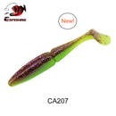 ESFISHING 100mm125mm155mm200mm Easy Shiner Quality Pesca Soft Fishing Lure Silicone Bait Wobblers Leurre Souple Free shipping