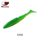 ESFISHING 100mm125mm155mm200mm Easy Shiner Quality Pesca Soft Fishing Lure Silicone Bait Wobblers Leurre Souple Free shipping