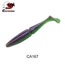 ESFISHING 100mm125mm155mm200mm Easy Shiner Quality Pesca Soft Fishing Lure Silicone Bait Wobblers Leurre Souple Free shipping