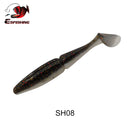 ESFISHING 100mm125mm155mm200mm Easy Shiner Quality Pesca Soft Fishing Lure Silicone Bait Wobblers Leurre Souple Free shipping