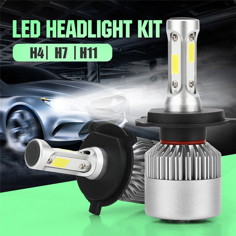 H4 LED H7 LED H11 LED Headlight Bulb COB Car LED Headlights Bulbs Hi/Lo Beam 16000LM 6000K Auto Head Lamp 12V LED Lights for Car