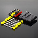 2-5sets Kit 2 pin 1/2/3/4/5/6 pins Way AMP Super seal Waterproof Electrical Wire Connector Plug for car waterproof connector