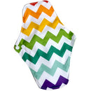 waterproof PUL printed  regular flow reusable Mama pads, super soft day use cloth menstrual pads with organic bamboo inner