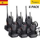 6PCS Two-Way Radio Walkie Talkie Handy Pofung Bf-888s Baofeng 888s With 5w CB Radio Scanner Handheld Ham Radio HF Transceiver