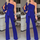 Jumpsuits for women 2018 fashion Womens rompers Party Clubwear Playsuit Jumpsuit Wide Leg One Shoulder Long Trousers Pants