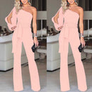 Jumpsuits for women 2018 fashion Womens rompers Party Clubwear Playsuit Jumpsuit Wide Leg One Shoulder Long Trousers Pants