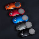 Metal Foldable Golf Divot Fork Tool with Button Magnetic  Portable for Golf Club B2Cshop